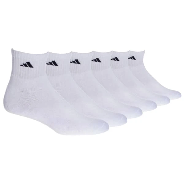 ADIDAS Men's Athletic Quarter Socks, 6-Pack 2 ADIDAS Men's Athletic Quarter Socks, 6-Pack - Image 2