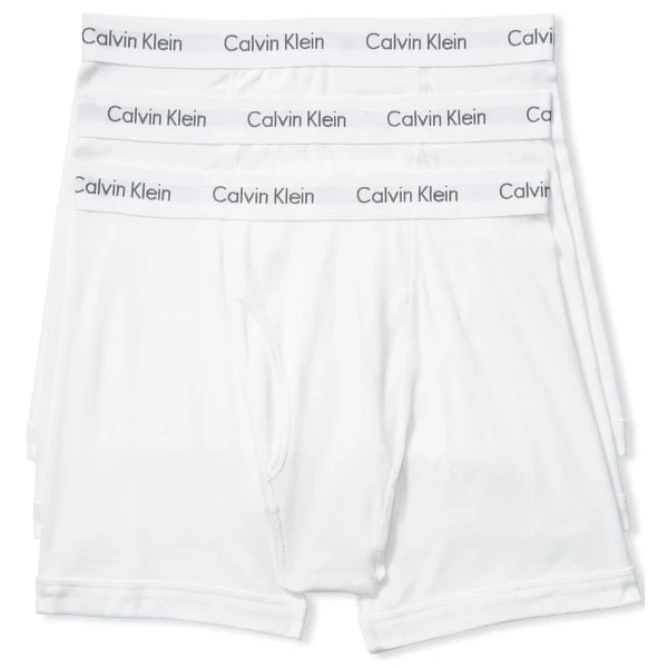 CALVIN KLEIN Men's Classic Cotton Boxer Briefs, 3 Pack 1 CALVIN KLEIN Men's Classic Cotton Boxer Briefs, 3 Pack