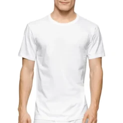 CALVIN KLEIN Men's Classic Crew Short-Sleeve Undershirts, 3 Pack