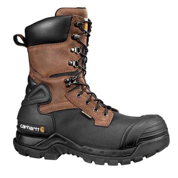 CARHARTT Men's 10-Inch Waterproof Insulated Comp Toe Pac Boots 1 CARHARTT Men's 10-Inch Waterproof Insulated Comp Toe Pac Boots