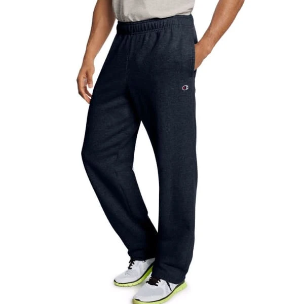 CHAMPION Men's Powerblend Fleece Open Bottom Pants 1 CHAMPION Men's Powerblend Fleece Open Bottom Pants
