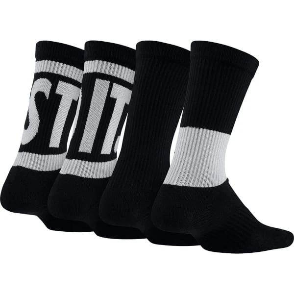 NIKE Big Boys' Performance Cushioned Crew Training Socks, 3-Pack 2 NIKE Big Boys' Performance Cushioned Crew Training Socks, 3-Pack - Image 2
