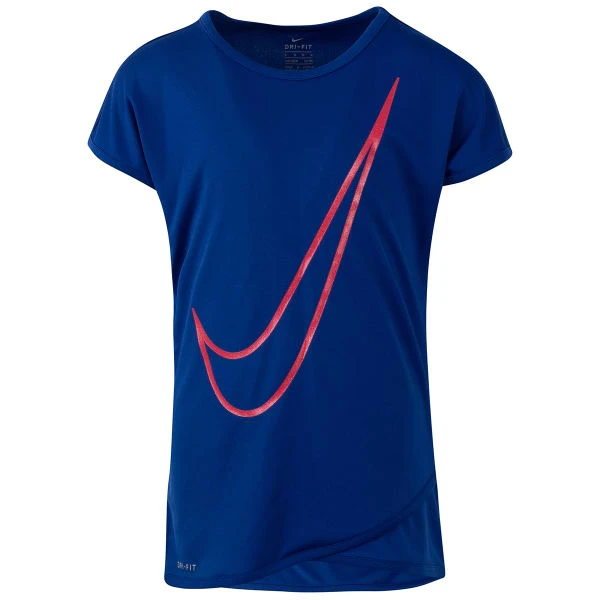NIKE Little Girls' Crossover Swoosh Short-Sleeve Tunic Top 1 NIKE Little Girls' Crossover Swoosh Short-Sleeve Tunic Top