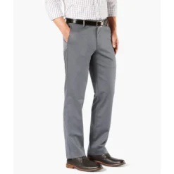 DOCKERS Men's Signature Khaki 2.0 Straight Flat-Front Creaseless Pants -Chic Clothing Store 2055219 006 alt2