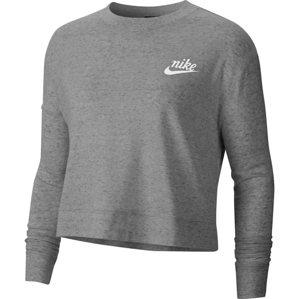 NIKE Women's Sportswear Gym Cropped Crew Top 1 NIKE Women's Sportswear Gym Cropped Crew Top