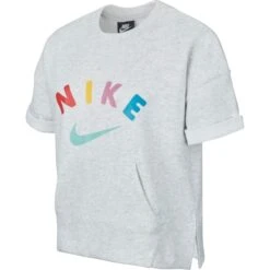 Chic Clothing Store 11 NIKE Girls' NSW Fleece Short-Sleeve Crewneck