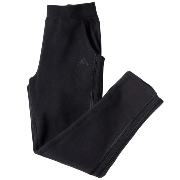 ADIDAS Girls' Fleece Tapered Pants 3 ADIDAS Girls' Fleece Tapered Pants - Image 3