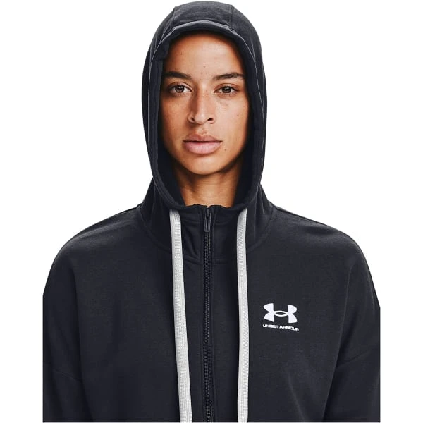 UNDER ARMOUR Women's UA Rival Fleece Full-Zip Hoodie 5 UNDER ARMOUR Women's UA Rival Fleece Full-Zip Hoodie - Image 5