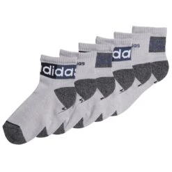 ADIDAS Kids' Blocked Linear 2.0 Quarter Socks, 6 Pack 6 ADIDAS Kids' Blocked Linear 2.0 Quarter Socks, 6 Pack -Chic Clothing Store 2071288 101 alt2
