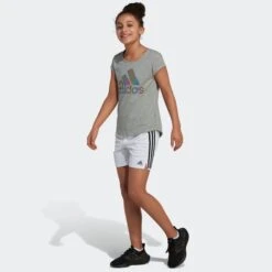 ADIDAS Girls' 5 In. Mesh Shorts 10 ADIDAS Girls' 5 In. Mesh Shorts -Chic Clothing Store 2074398 101 alt4