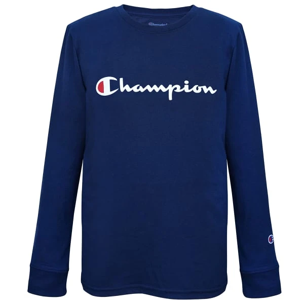 CHAMPION Boys' Classic Long Sleeve Tee 1 CHAMPION Boys' Classic Long Sleeve Tee