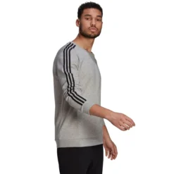 ADIDAS Men's Essentials 3-Stripe Crew -Chic Clothing Store 2074502 002 alt3