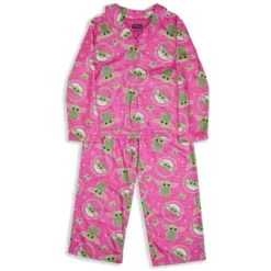 STAR WARS Girls' The Mandalorian Baby Yoda 2-Piece Pajama Set