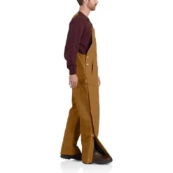 CARHARTT Men's Loose Fit Firm Duck Insulated Bib Overall -Chic Clothing Store 2076515 201 alt6