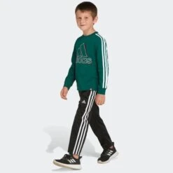 ADIDAS Boys' Split 3 Stripes Long Sleeve Tee -Chic Clothing Store 2076878 308 alt4