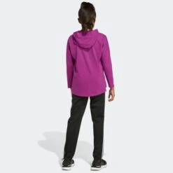 ADIDAS Girls' Long Sleeve Hooded Tee -Chic Clothing Store 2076887 501 alt3