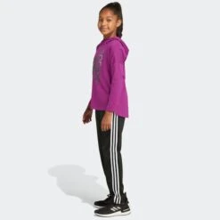 ADIDAS Girls' Long Sleeve Hooded Tee -Chic Clothing Store 2076887 501 alt4