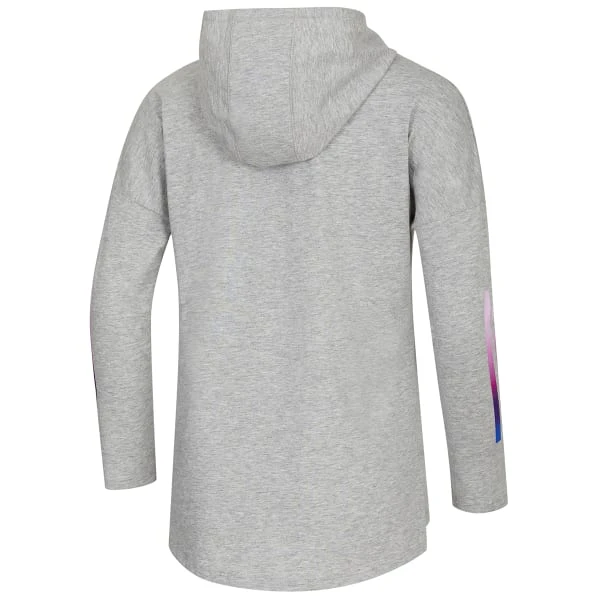 ADIDAS Girls' Long Sleeve Hooded Graphic Tee 2 ADIDAS Girls' Long Sleeve Hooded Graphic Tee - Image 2