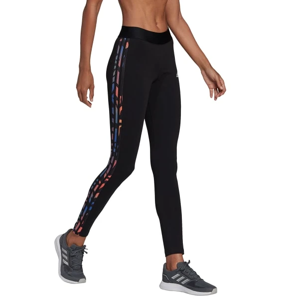 ADIDAS Women's Essentials 3-Stripes Leggings 4 ADIDAS Women's Essentials 3-Stripes Leggings - Image 4