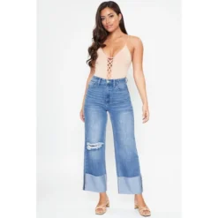 Y.M.I. Juniors' Dixie Wide Leg Jeans 8 Y.M.I. Juniors' Dixie Wide Leg Jeans -Chic Clothing Store 2078092 405 alt3