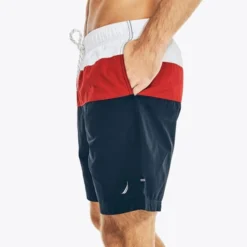 NAUTICA Men's Tri-Block Quick-Dry 8" Swim Shorts 6 NAUTICA Men's Tri-Block Quick-Dry 8" Swim Shorts -Chic Clothing Store 2079497 402 alt2