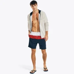 NAUTICA Men's Tri-Block Quick-Dry 8" Swim Shorts 7 NAUTICA Men's Tri-Block Quick-Dry 8" Swim Shorts -Chic Clothing Store 2079497 402 alt3