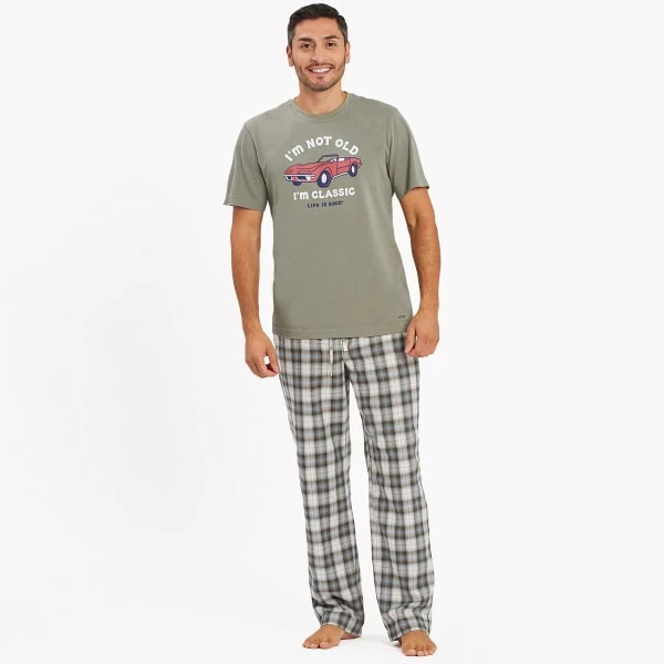 LIFE IS GOOD Putty Plaid Classic Sleep Pants 5 LIFE IS GOOD Putty Plaid Classic Sleep Pants - Image 5