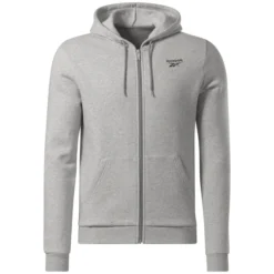 REEBOK Men's Identity Fleece Zip-Up Hooded Jacket