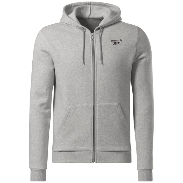 REEBOK Men's Identity Fleece Zip-Up Hooded Jacket 1 REEBOK Men's Identity Fleece Zip-Up Hooded Jacket