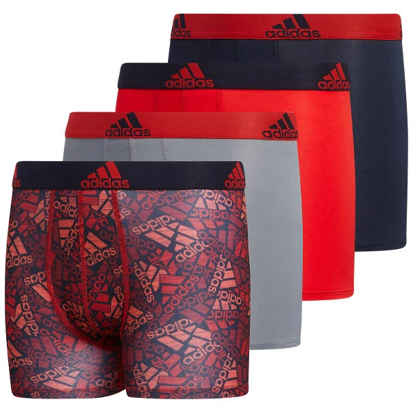 ADIDAS Boys' Performance Graphic Boxer Brief, 4-Pack 1 ADIDAS Boys' Performance Graphic Boxer Brief, 4-Pack