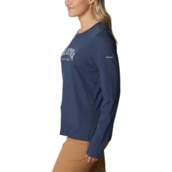 COLUMBIA Women's Trek Relaxed Long-Sleeve Tee -Chic Clothing Store 2082056 402 alt2
