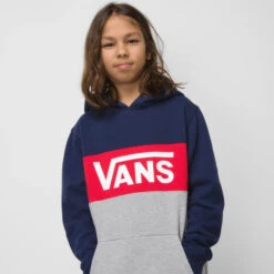 VANS Kids' Colorblock Pullover Hoodie -Chic Clothing Store 2082457 402 alt2