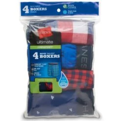 HANES Boys' Boxer Briefs W/ ComfortSoft Waistband, Assorted 4-Pack -Chic Clothing Store 2082517 901 alt2