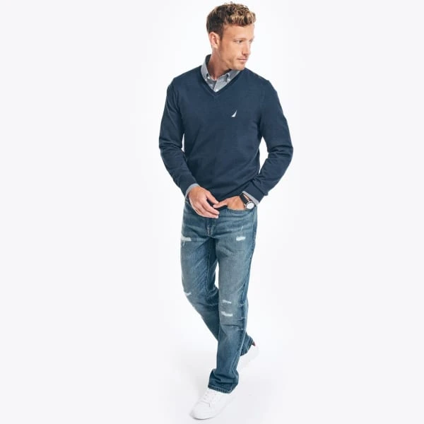NAUTICA Men's Navtech V-Neck Sweater 4 NAUTICA Men's Navtech V-Neck Sweater - Image 4