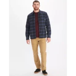 MARMOT Men's Ridgefield Heavyweight Sherpa-Lined Flannel Jacket 11 MARMOT Men's Ridgefield Heavyweight Sherpa-Lined Flannel Jacket -Chic Clothing Store 2083613 003 alt5