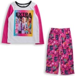 BARBIE Girls' Pajamas Set, 2 Piece