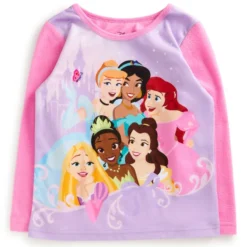 DISNEY Girls' Princesses Long-Sleeve Pajamas, 2-Piece Set -Chic Clothing Store 2084058 607 alt2