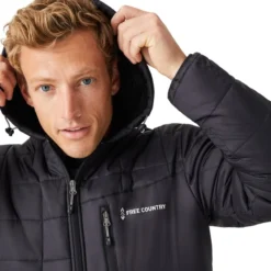 FREE COUNTRY Men's FreeCycle Bedrock Sherpa Lined Puffer Jacket 8 FREE COUNTRY Men's FreeCycle Bedrock Sherpa Lined Puffer Jacket -Chic Clothing Store 2084077 001 alt4