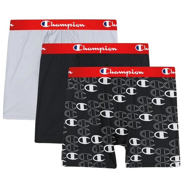 CHAMPION Men's Lightweight Stretch Boxer Brief, 3 Pack 2 CHAMPION Men's Lightweight Stretch Boxer Brief, 3 Pack - Image 2