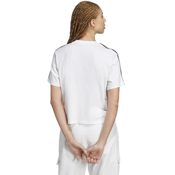 ADIDAS Women's Essentials Single Jersey Short-Sleeve Crop 3 ADIDAS Women's Essentials Single Jersey Short-Sleeve Crop - Image 3