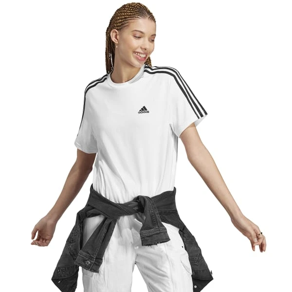 ADIDAS Women's Essentials Single Jersey Short-Sleeve Crop 6 ADIDAS Women's Essentials Single Jersey Short-Sleeve Crop - Image 6
