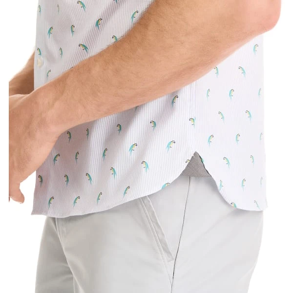VAN HEUSEN Men's Parrot Essential Stain Shield Short-Sleeve Shirt 5 VAN HEUSEN Men's Parrot Essential Stain Shield Short-Sleeve Shirt - Image 5
