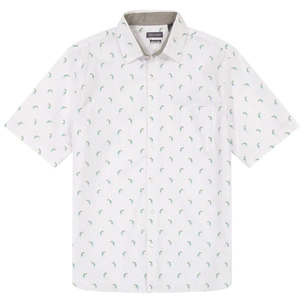 VAN HEUSEN Men's Parrot Essential Stain Shield Short-Sleeve Shirt 6 VAN HEUSEN Men's Parrot Essential Stain Shield Short-Sleeve Shirt - Image 6