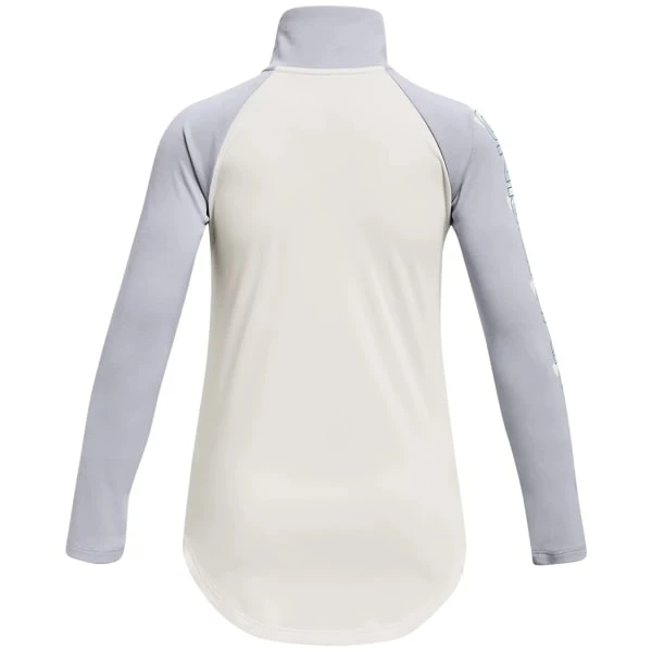 UNDER ARMOUR Girls' UA Tech Graphic 1/2-Zip 2 UNDER ARMOUR Girls' UA Tech Graphic 1/2-Zip - Image 2