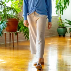 EMS Women's Softspun Wide Leg Cropped Pants -Chic Clothing Store 2085512 004 alt3