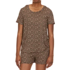 RENE ROFE Women's Hacci Shorts Pajama Set