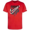 NIKE Boys' Fired Up Swoosh Short-Sleeve Tee