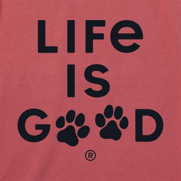 LIFE IS GOOD Men's Paw Print Short-Sleeve Crusher Tee 2 LIFE IS GOOD Men's Paw Print Short-Sleeve Crusher Tee - Image 2