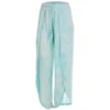 ANGIE Juniors' Tropical Print Tie Waist Wide Leg Pants