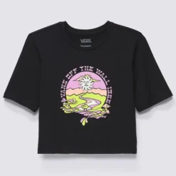 VANS Juniors' Resort Mix Cropped Short-Sleeve Tee -Chic Clothing Store 2089356 001 alt4